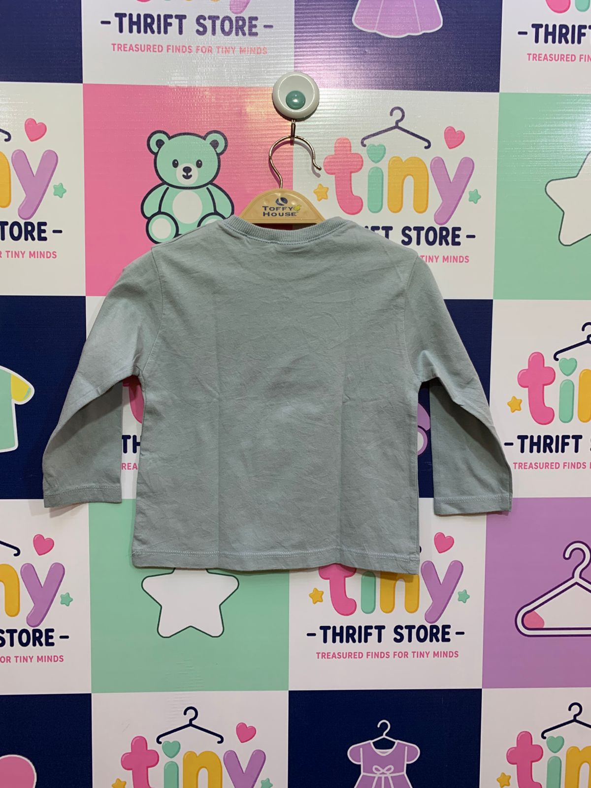 ZARA Baby Boy Dopcat Graphic Long-Sleeve Tee - Size 6-9 Months (NWT) AB1