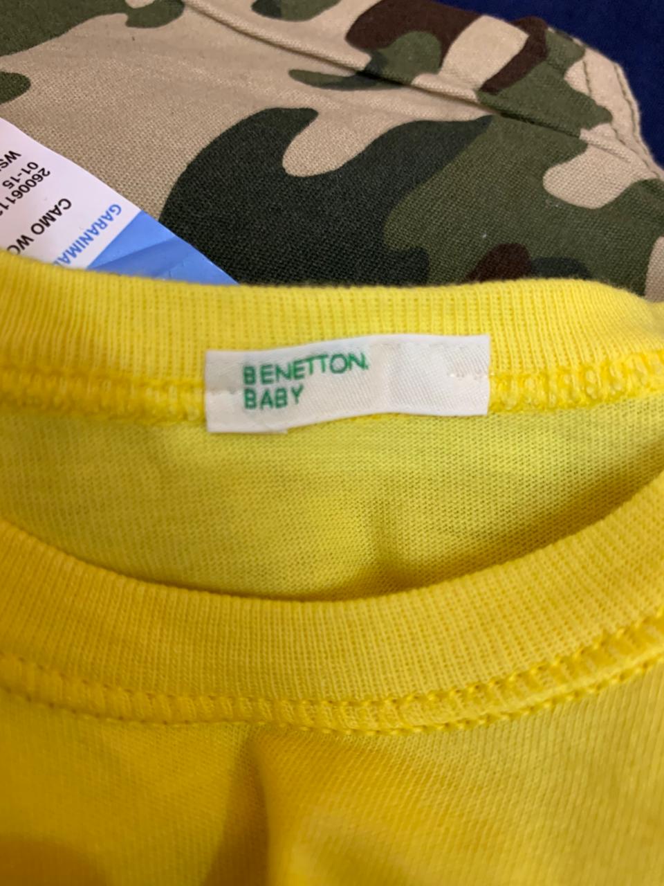 Benetton Baby Boy "Let's Play" Sneakers Graphic Tee - 1-3 Months AB1