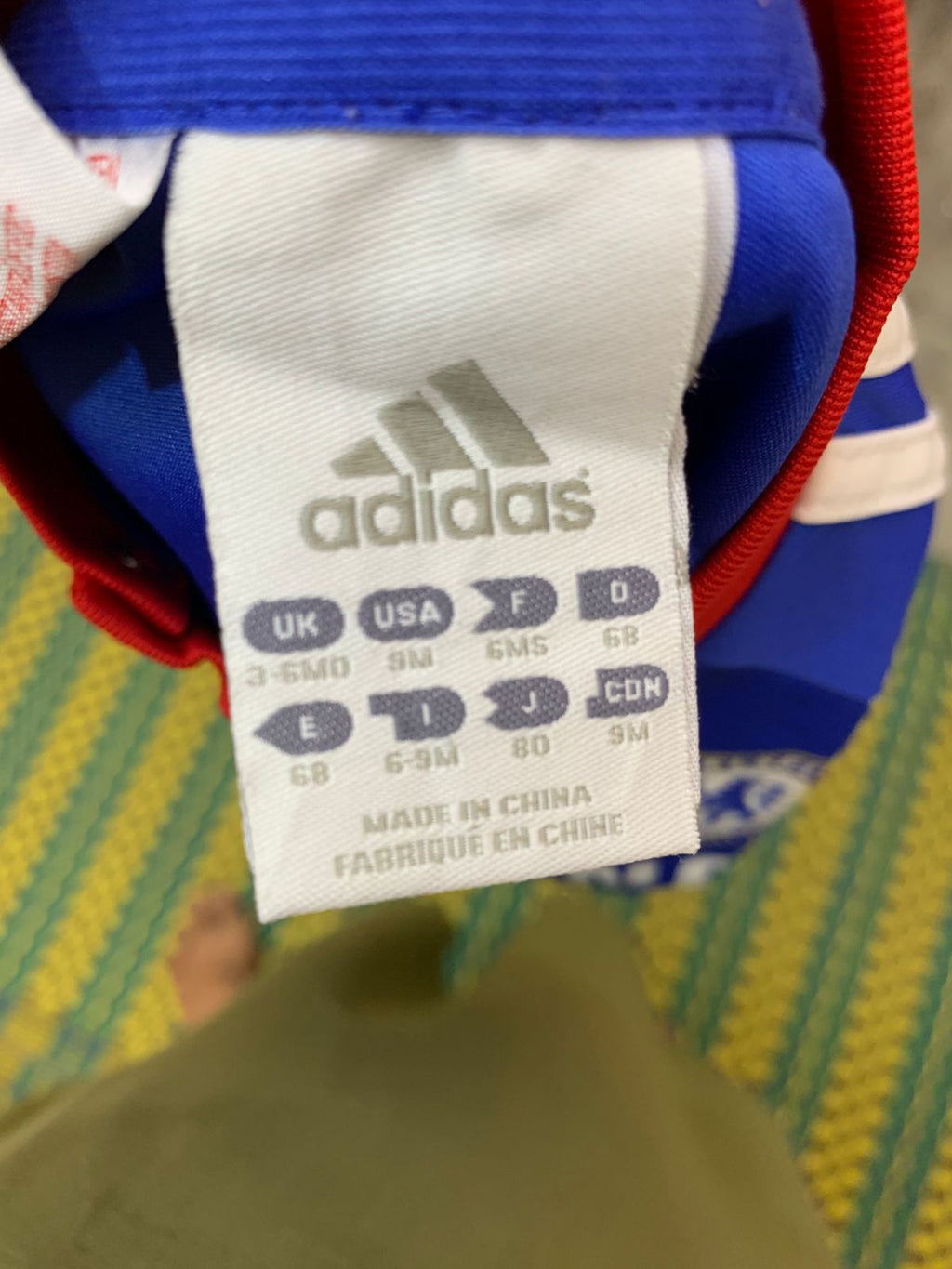 Chelsea FC Adidas Baby Kit 3-6M "SAMSUNG" CLIMALITE Jersey - India, Size 3–6 Months AB1