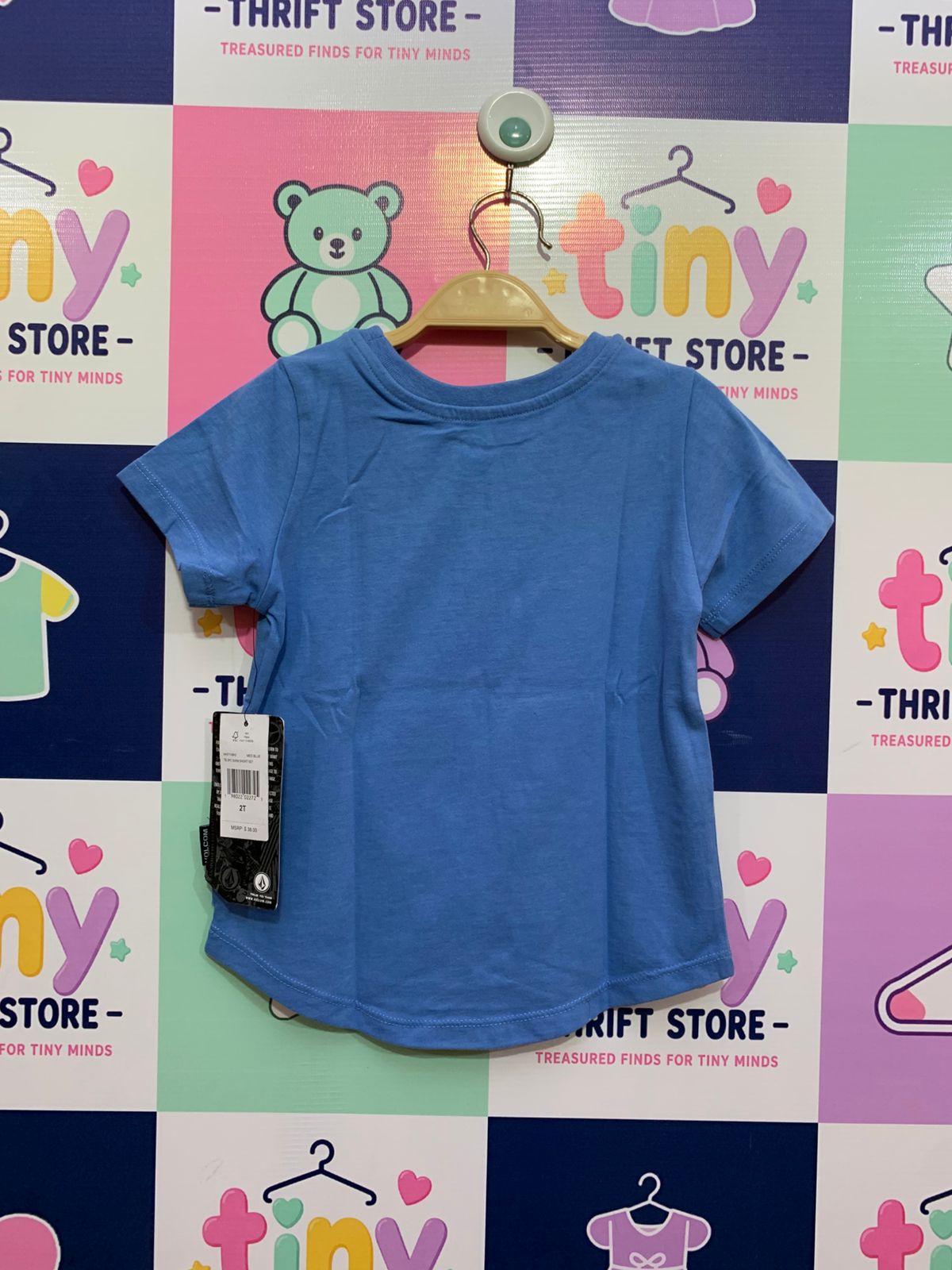 Volcom Toddler Boys' Stone Graphic Tee – Coastal Blue (Size 2T) - NWT AB1