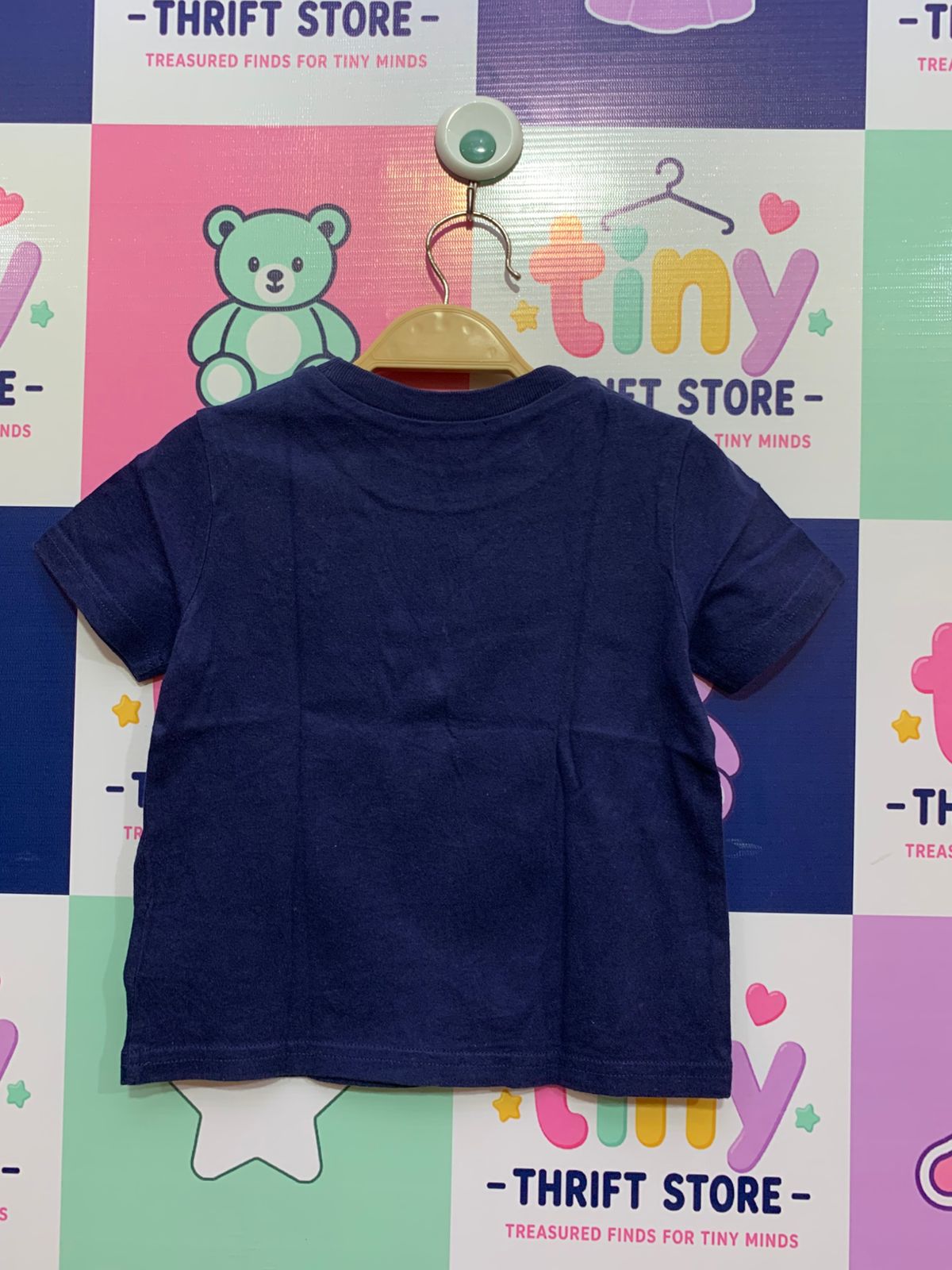 Ralph Lauren Baby Boys Classic Cotton Crewneck T-Shirt - Navy Blue (18 Months) AB1