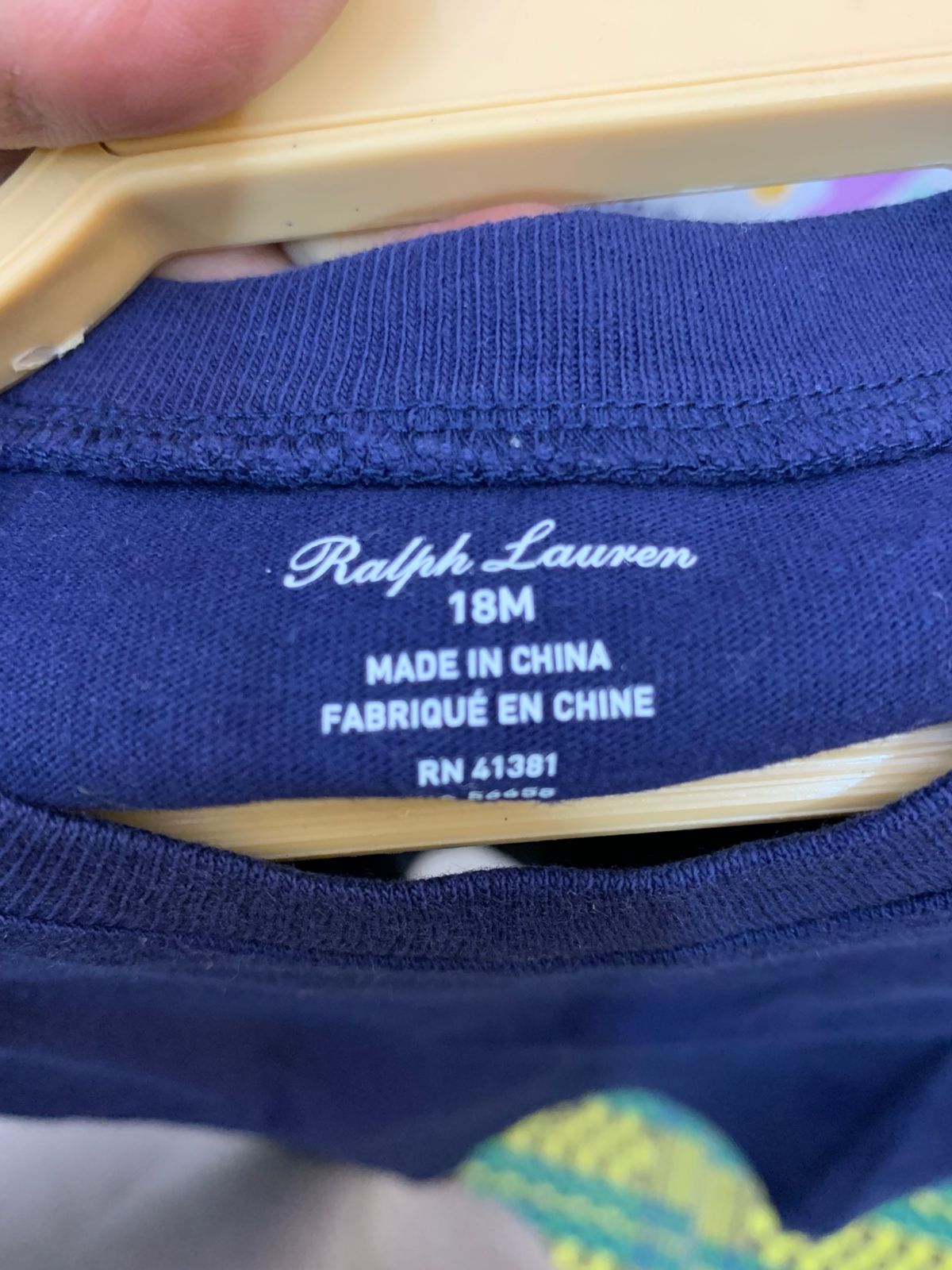 Ralph Lauren Baby Boys Classic Cotton Crewneck T-Shirt - Navy Blue (18 Months) AB1