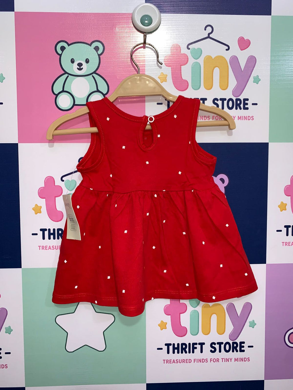 George Baby Girls' Corduroy Pinafore & Matching Tee (Size 0-3M) AB1