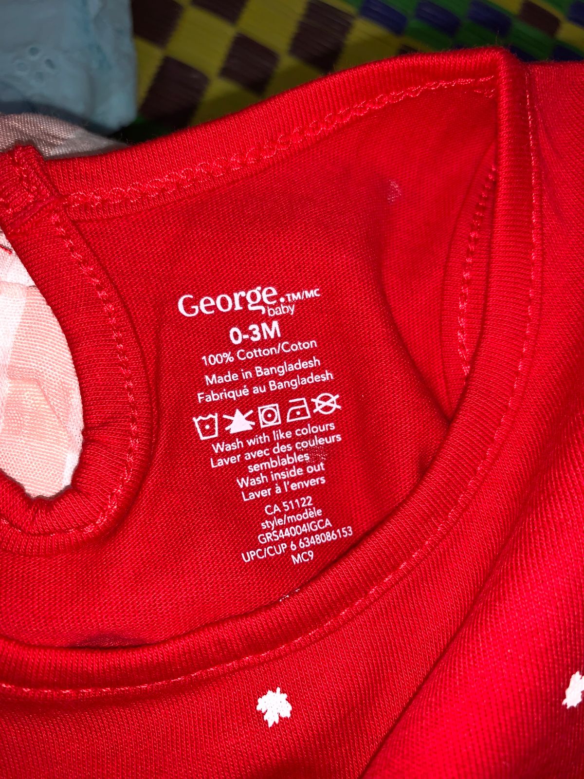George Baby Girls' Corduroy Pinafore & Matching Tee (Size 0-3M) AB1