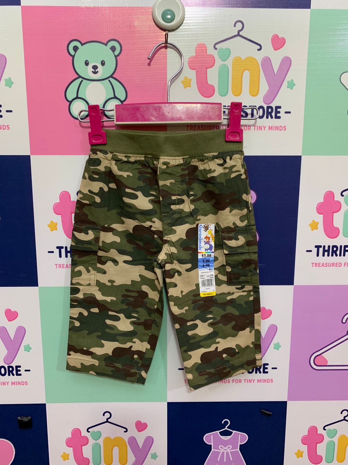 Garanimals Baby Boys Camouflage Cotton Cargo Pants - 6-9 Months AB1