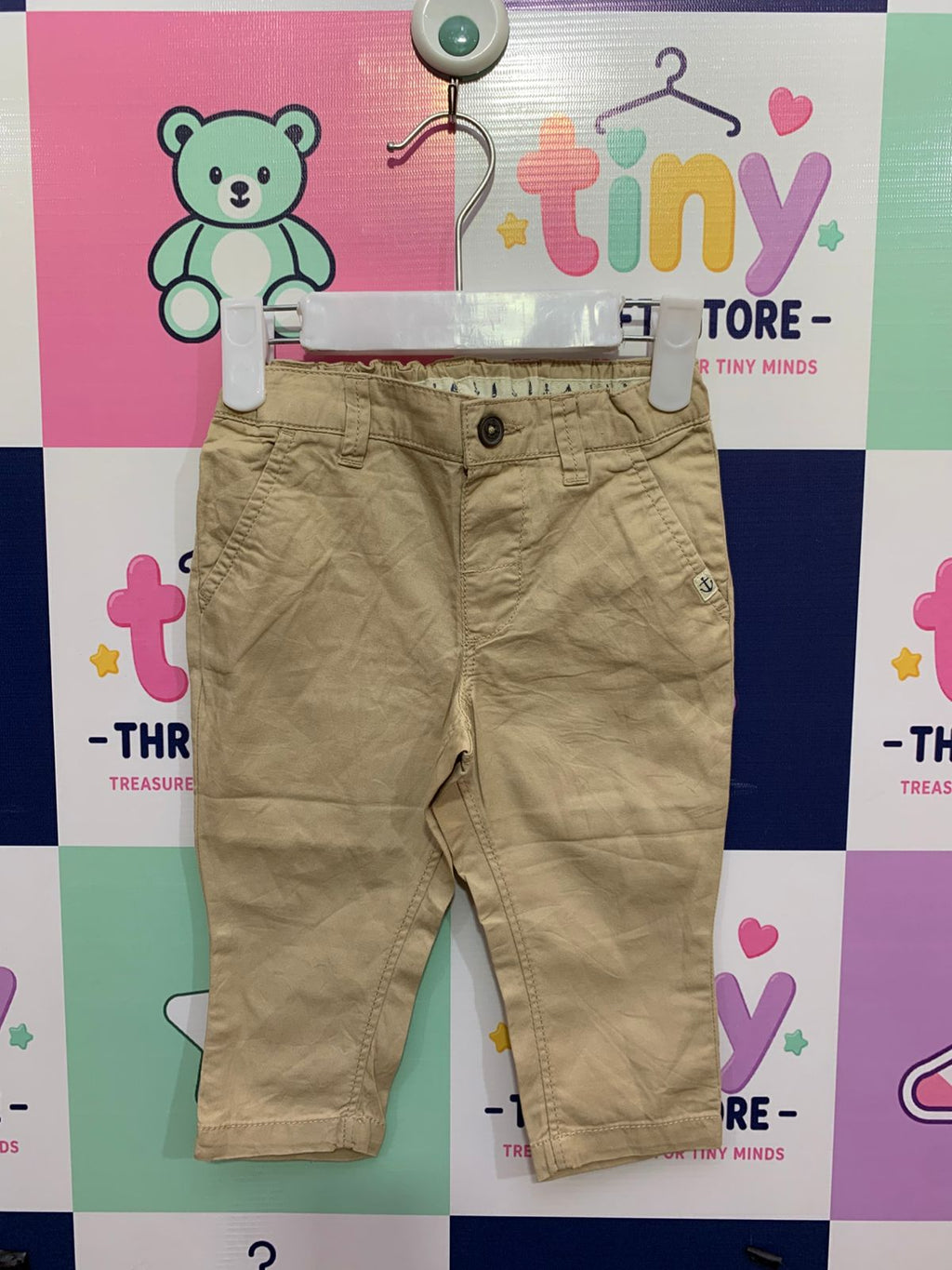 H&M Baby Boys' Nautical Anchor Detail Chino Pants - Size 6-9M AB1