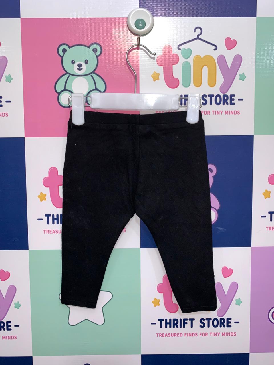 Zara Baby Girl Ribbed Button Leggings  Size: 6-9 Months (Height: 74 cm)- AB1