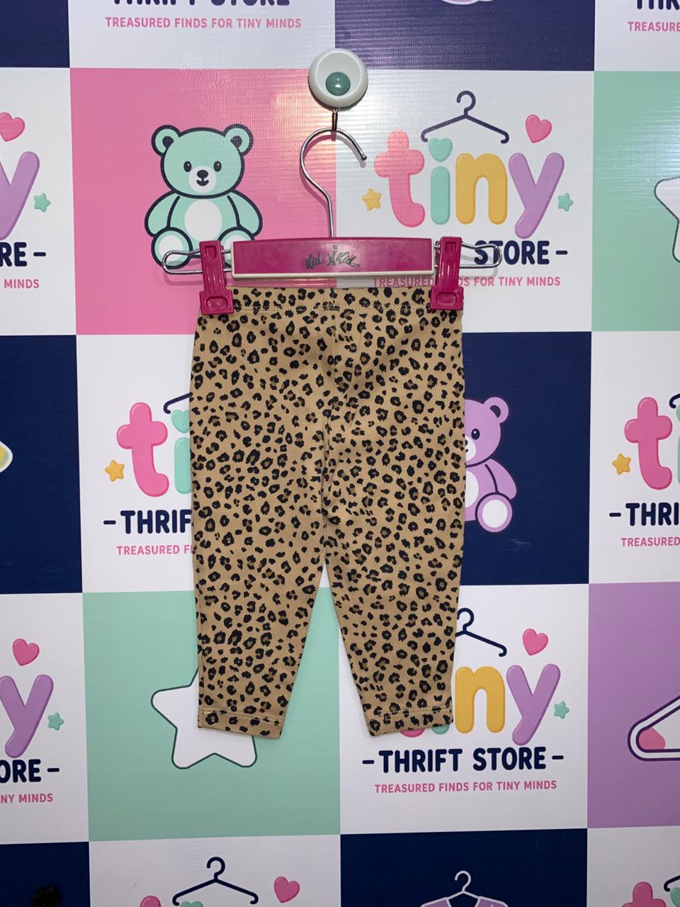 Carter's Baby Girls Classic Leopard Cheetah Print Stretch Leggings 9M AB1