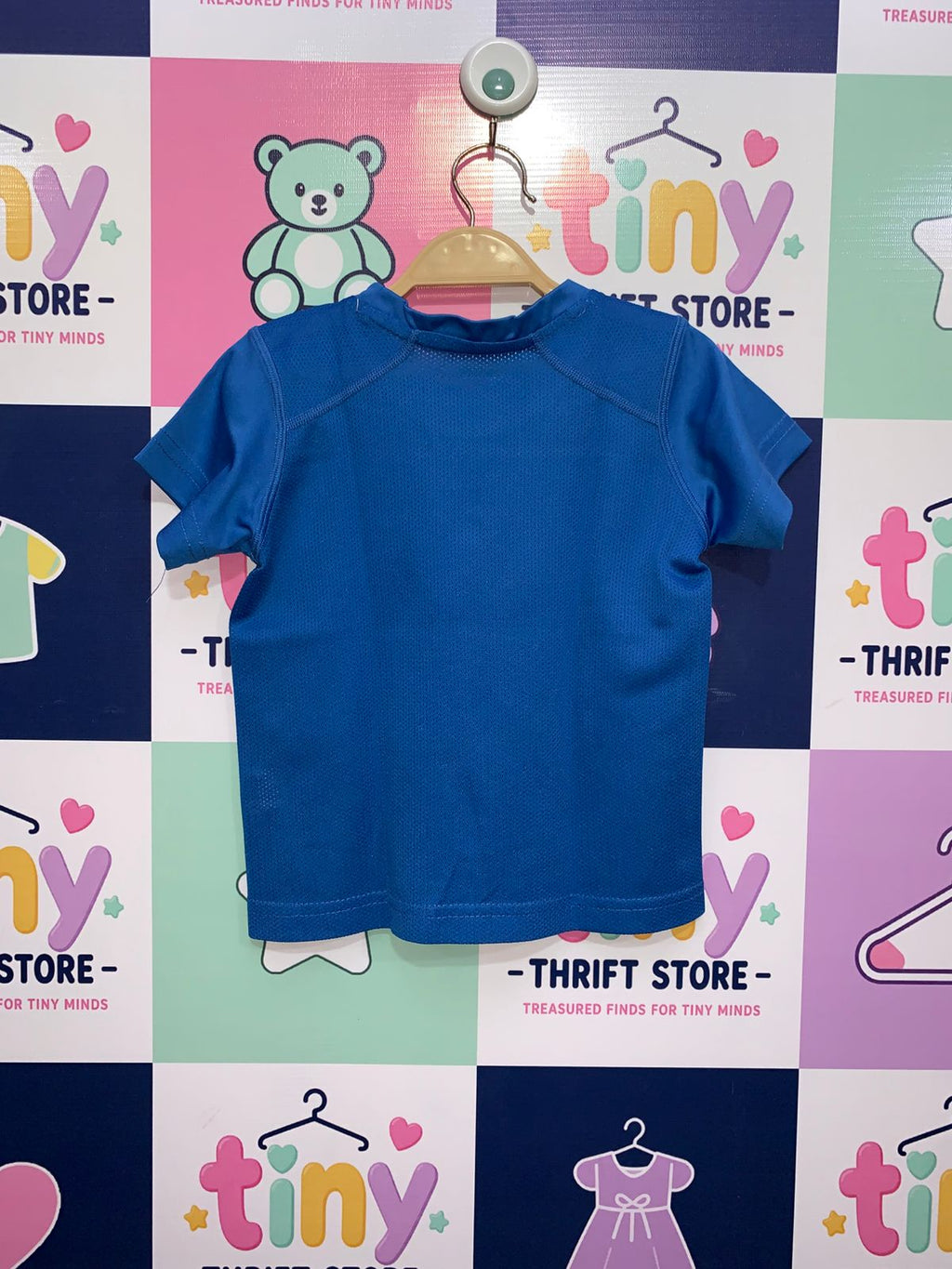 Nike Dri-FIT Blue Athletic Graphic Tee Size: 2T (Toddler) - AB1