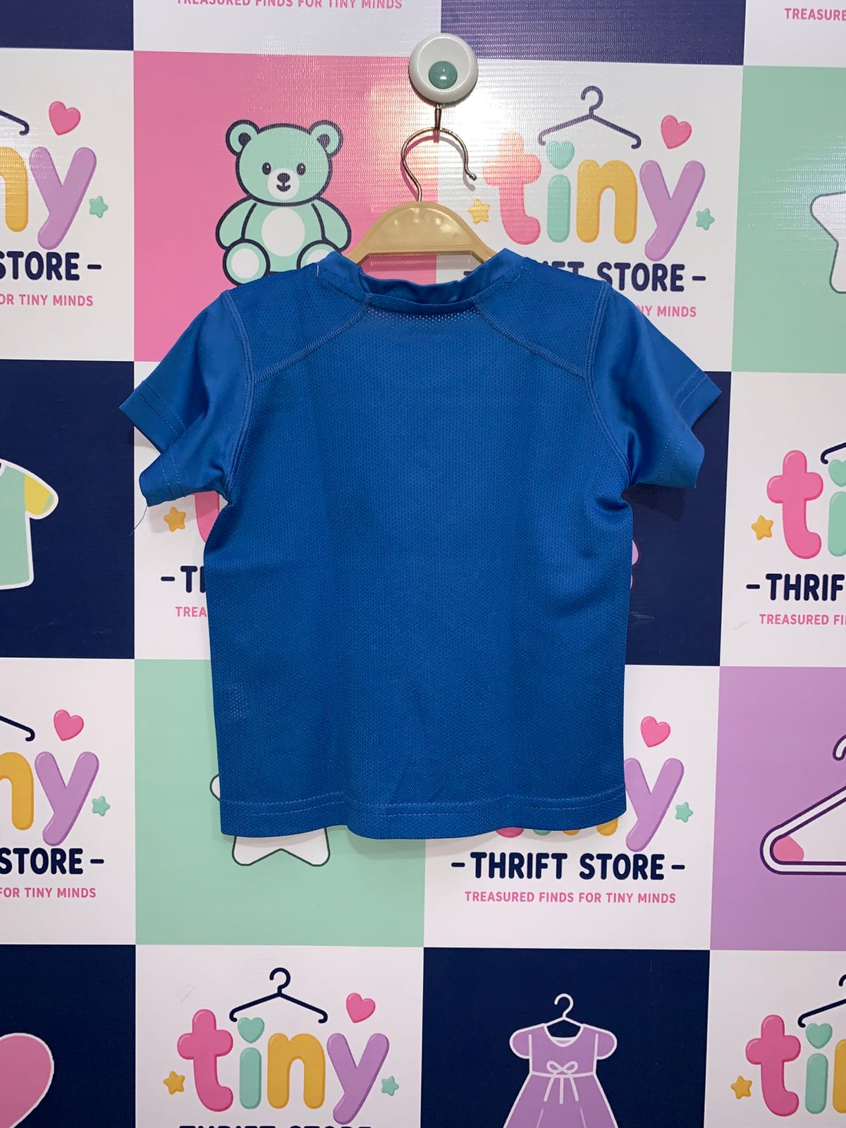 Nike Dri-FIT Blue Athletic Graphic Tee Size: 2T (Toddler) - AB1
