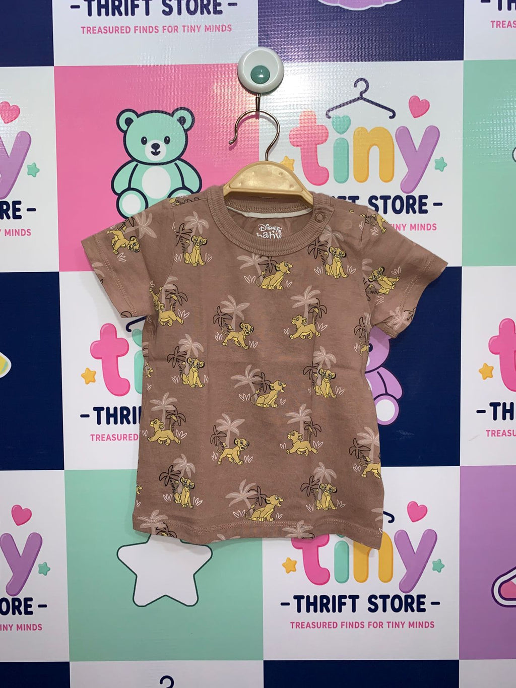 Disney Baby by C&A Lion King Simba All-Over Print Tee Size: 12-18 Months (86 CM) - AB1