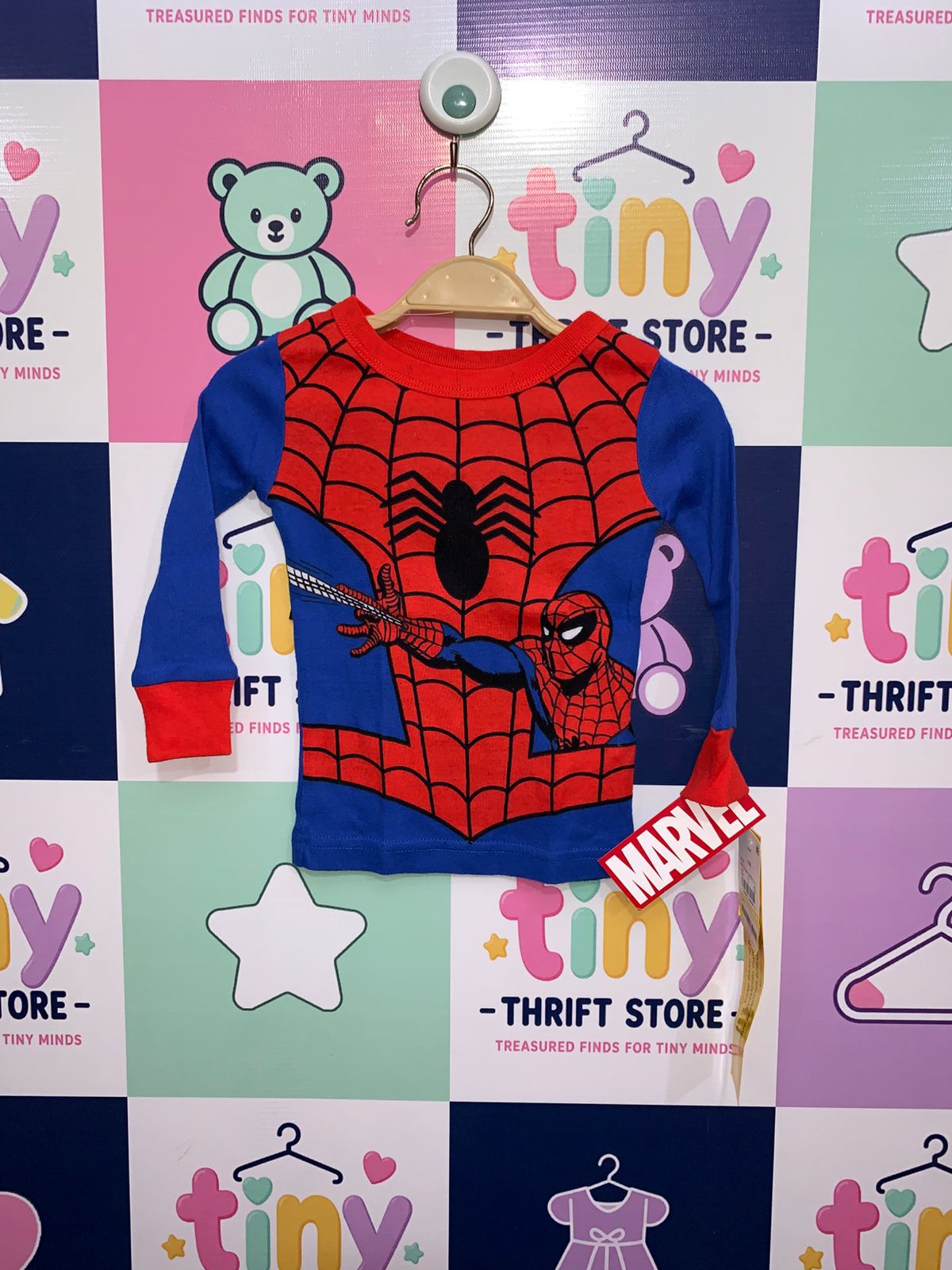 Marvel Spider-Man Long Sleeve Infant Top Size: 12 Months (12M) AB1