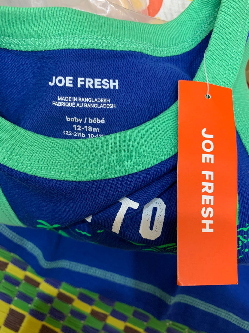 Joe Fresh Baby "Into The Deep" Scuba Graphic Tank Top - 12-18 Months AB1