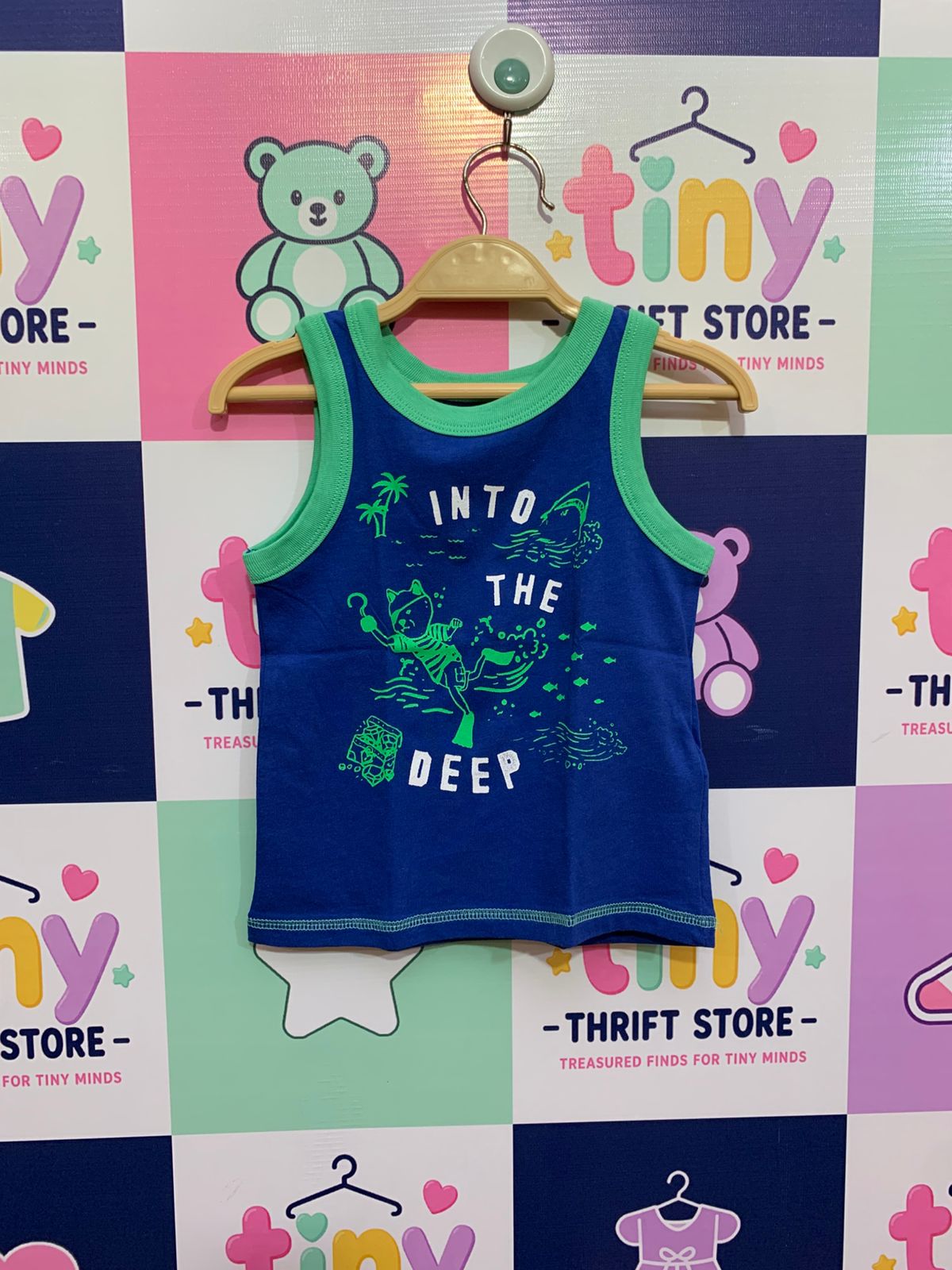 Joe Fresh Baby "Into The Deep" Scuba Graphic Tank Top - 12-18 Months AB1
