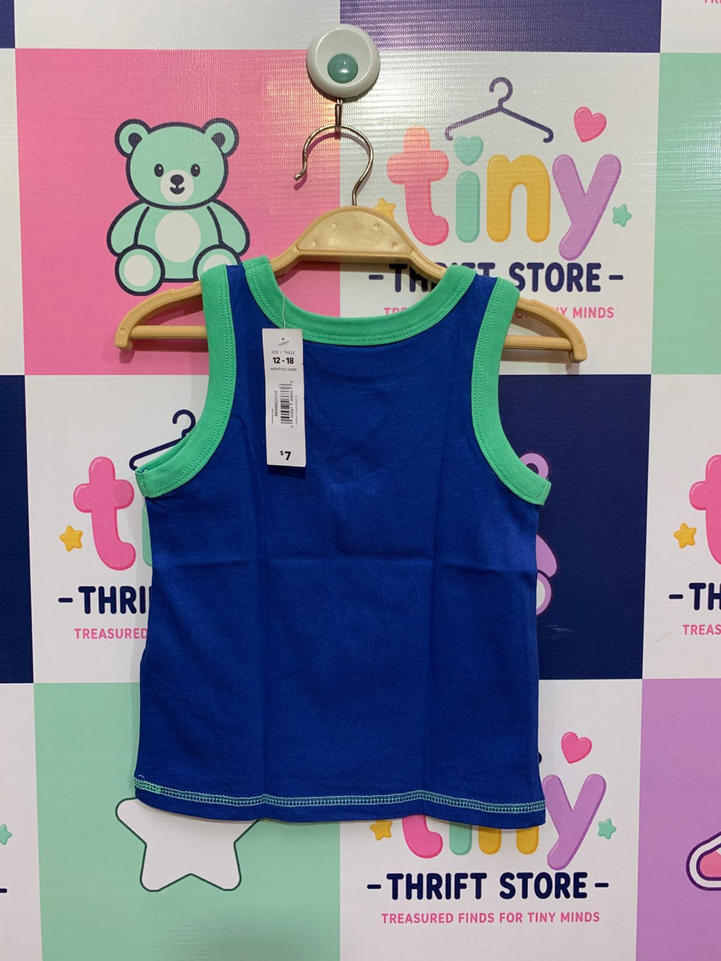 Joe Fresh Baby "Into The Deep" Scuba Graphic Tank Top - 12-18 Months AB1