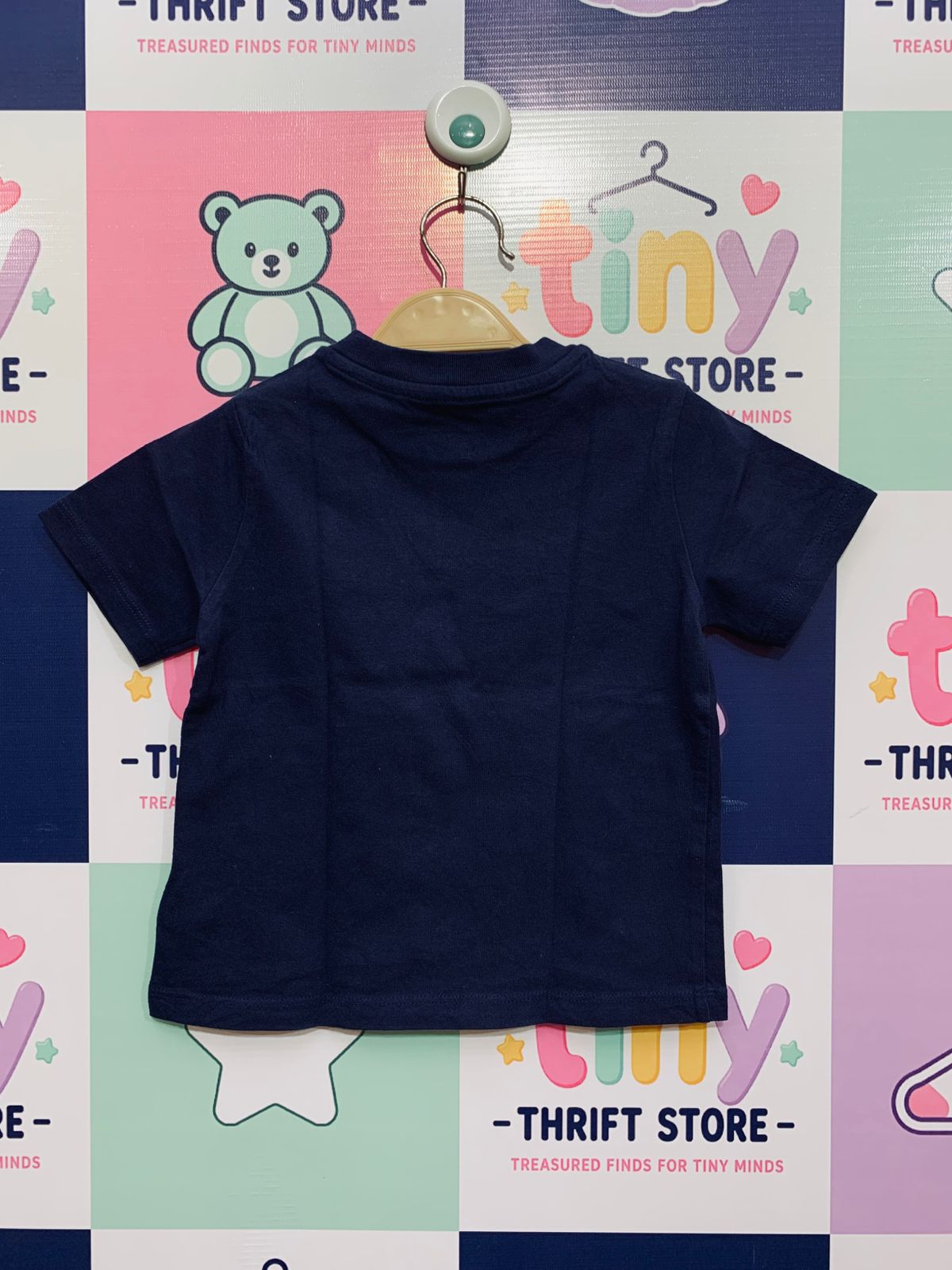 Ralph Lauren Baby Boys Classic Navy Blue Pony Logo T-Shirt - 18M AB1