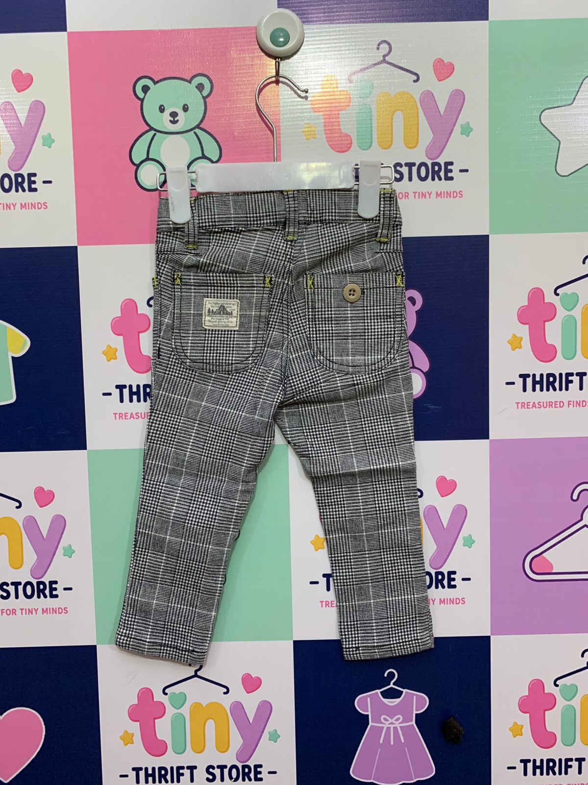 Seraph Kids Plaid Check Trousers Size: 90 (Approx. 18-24 Months / 2T) AB1