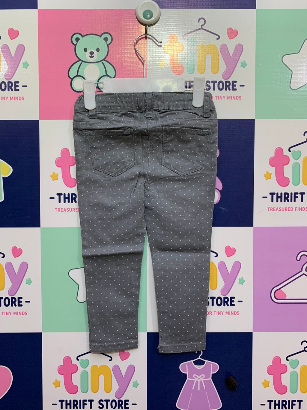 B.Girl Polka Dot Skinny Cotton Trousers Size: 92 (Recommended for ages 18–24 months) AB1