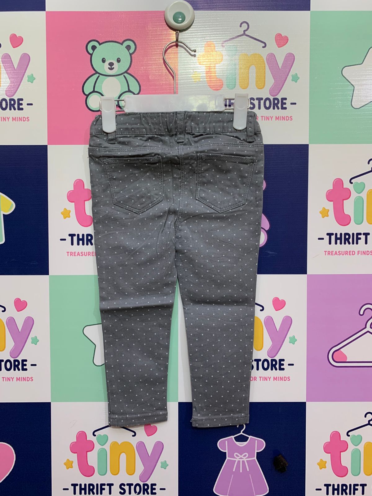 B.Girl Polka Dot Skinny Cotton Trousers Size: 92 (Recommended for ages 18–24 months) AB1