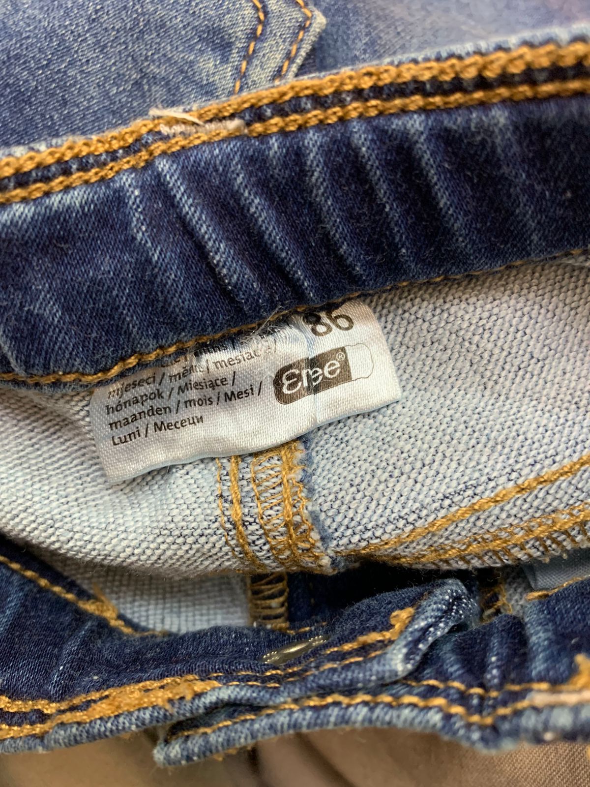 Ergee "Mummy’s Girl" Embroidered Skinny Jeans Size: 86 (Ideal for ages 12–18 months / approx. 86 cm height) AB1