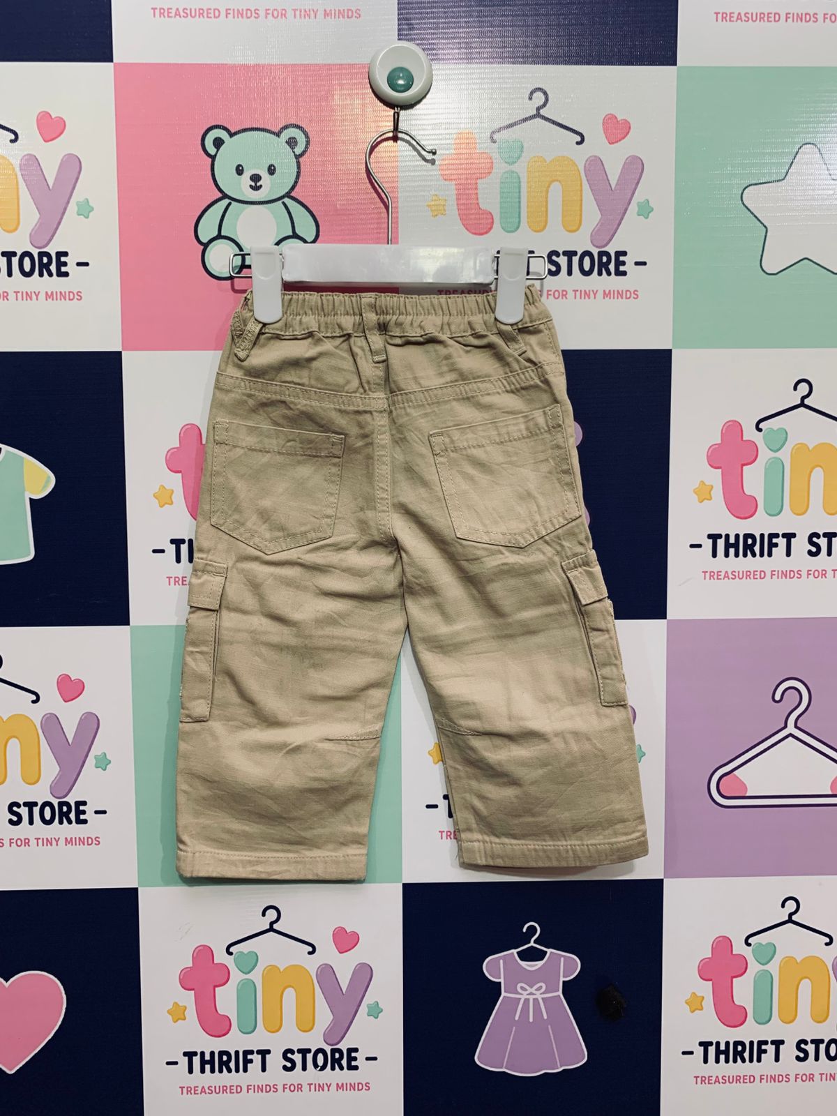 Kanz Baby Boy Multi-Pocket Utility Cargo Pants Size: 12 Months (Size 80) AB1