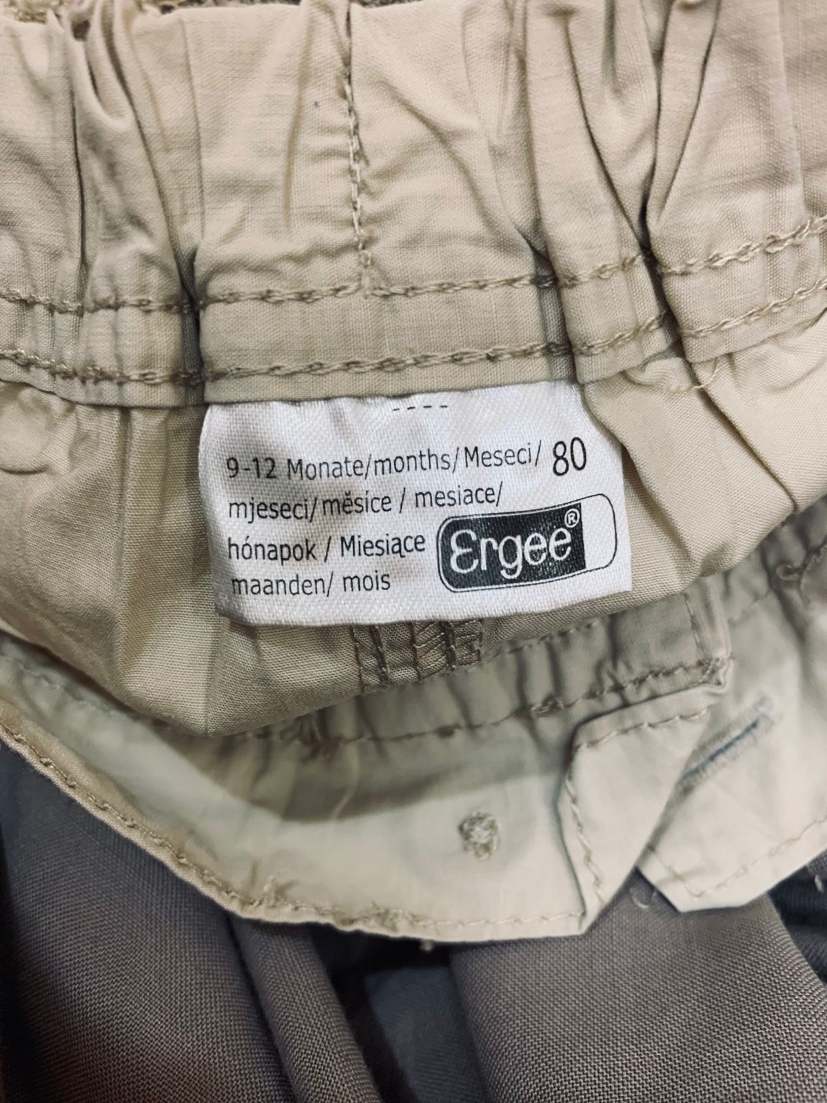 Ergee Baby Boy Safari Graphic Cargo Pants Size: 9-12 Months (Size 80) AB1