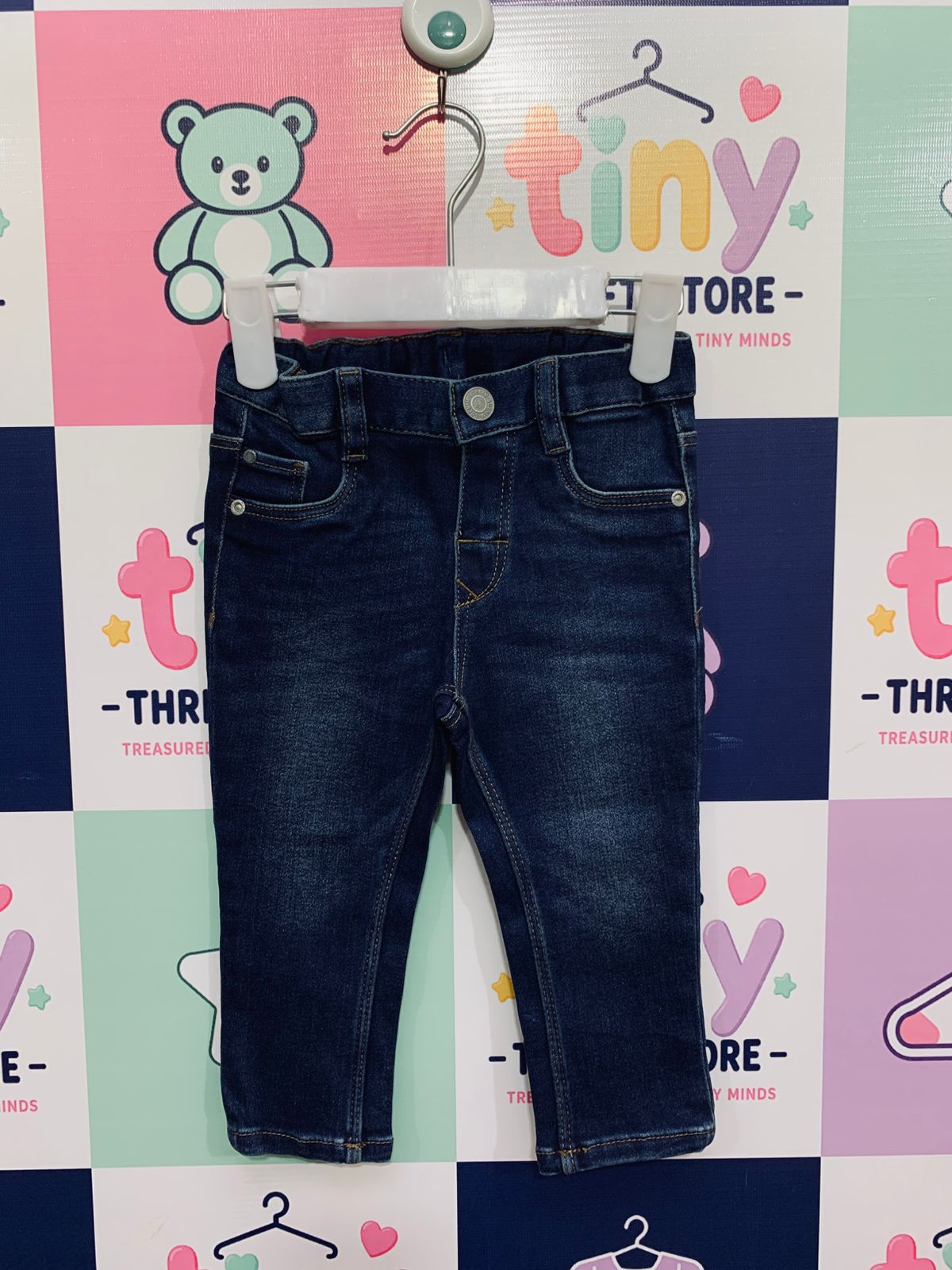 H&M &Denim Baby Boy Slim Fit Dark Wash Jeans AB1