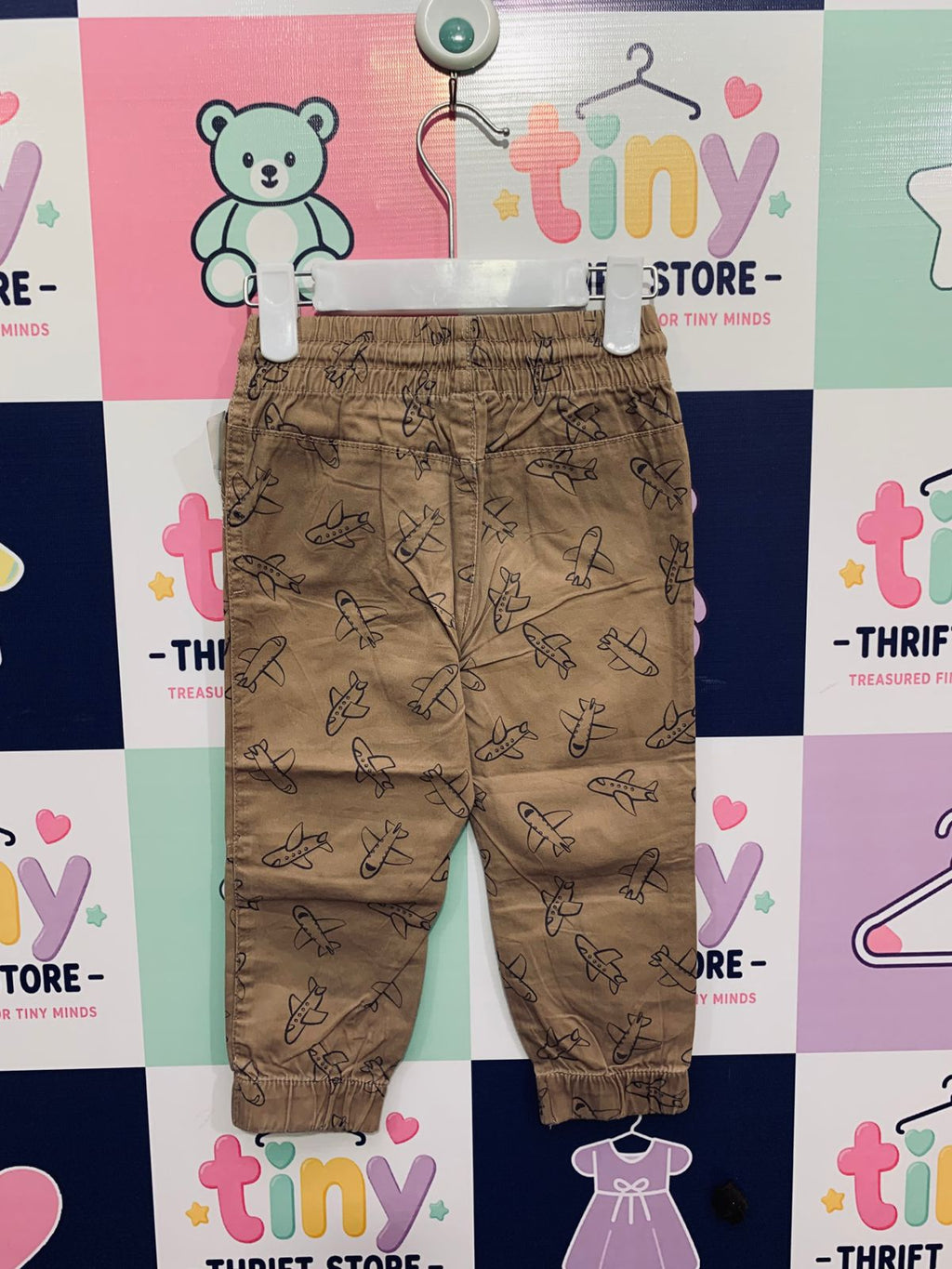 So Cute Airplane Print Toddler Jogger Pants Size: 18-24 Months (92 cm) AB1