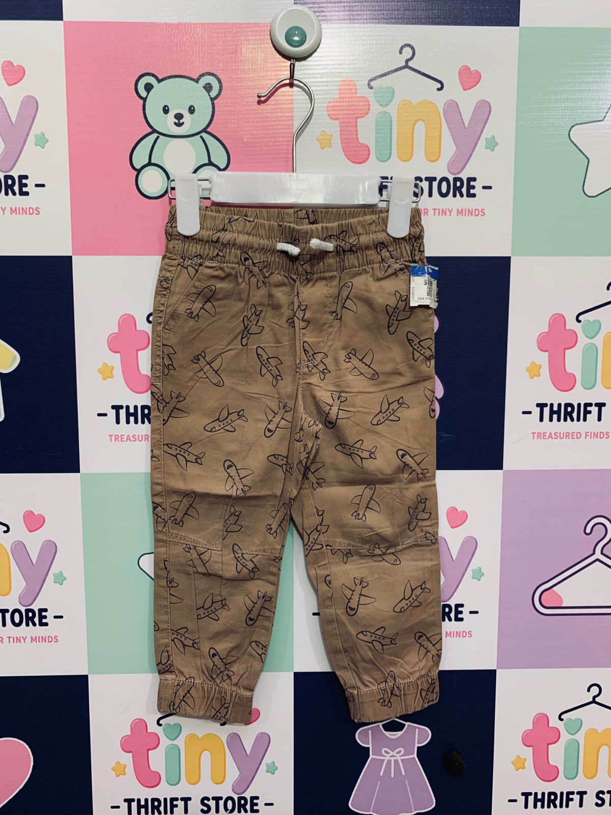 So Cute Airplane Print Toddler Jogger Pants Size: 18-24 Months (92 cm) AB1