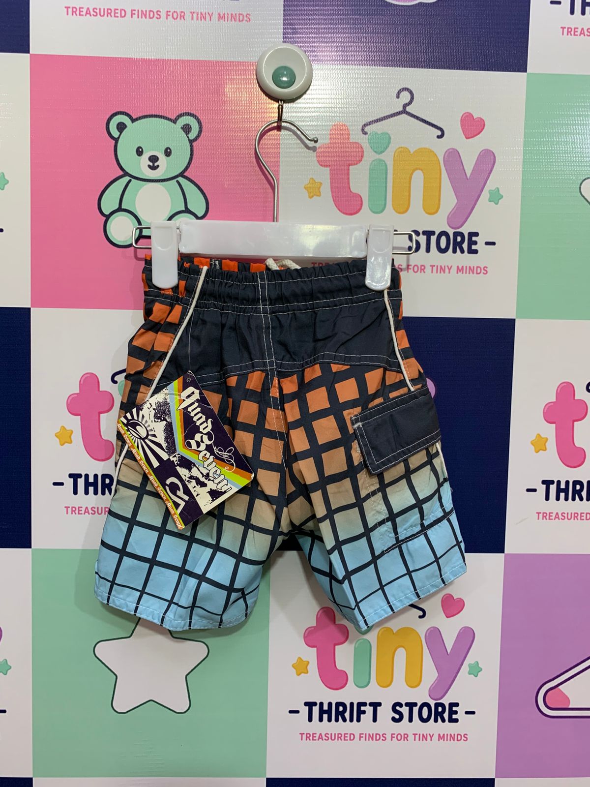 Quad Seven Toddler Boys Ombre Swim Trunks Size 12M AB1