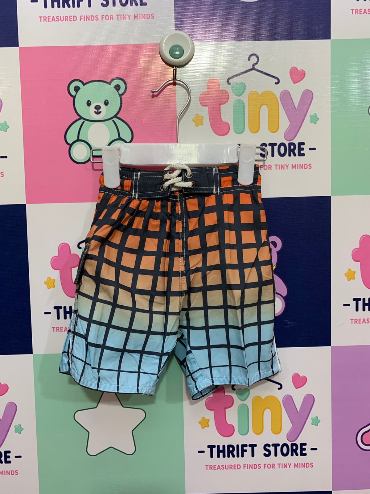 Quad Seven Toddler Boys Ombre Swim Trunks Size 12M AB1