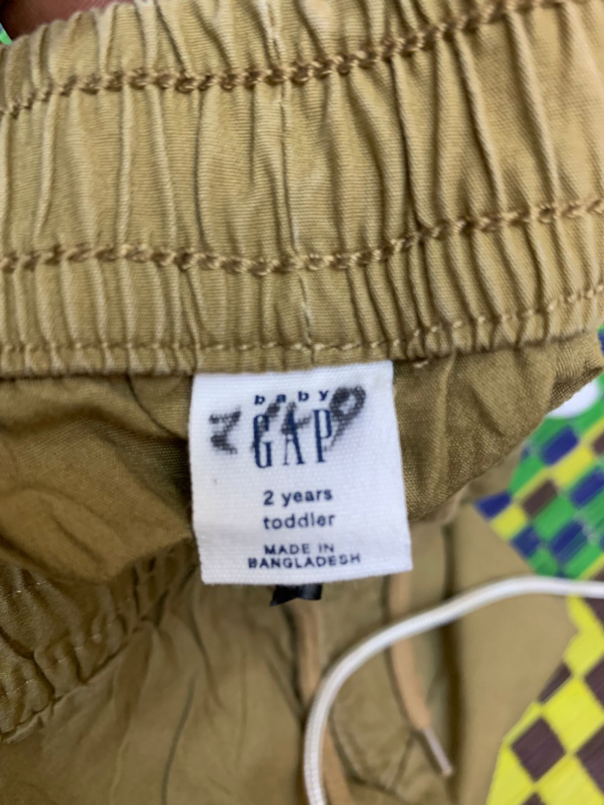 Baby Gap Toddler Khaki Canvas Shorts Size 2 Years AB1