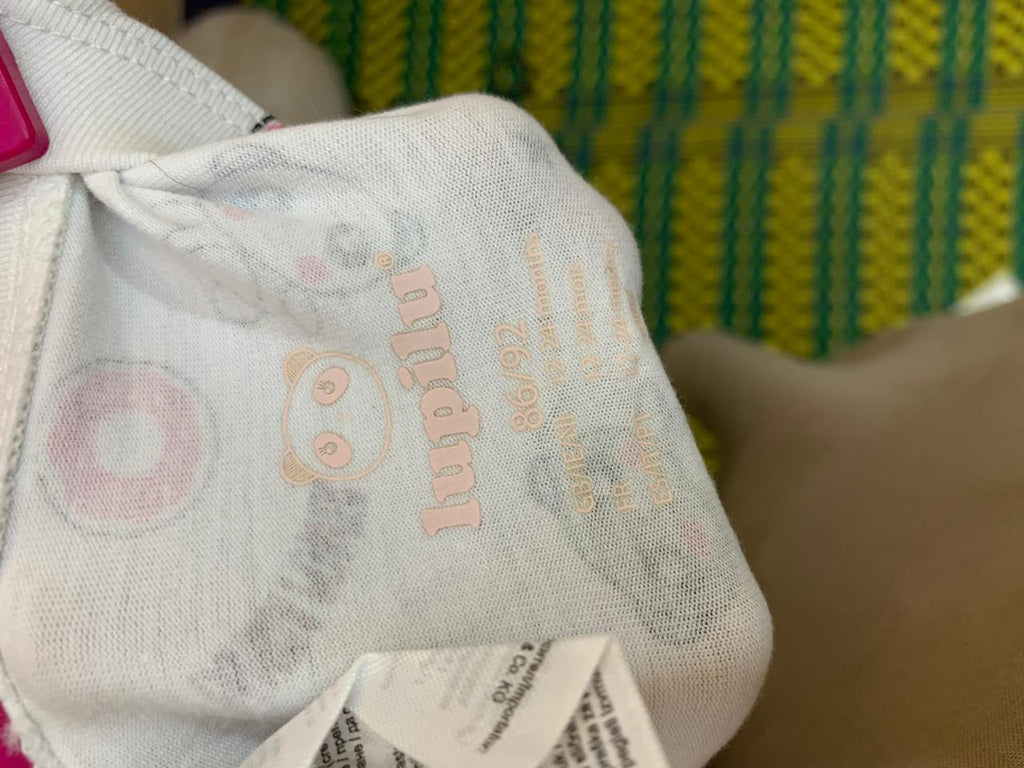 Lupilu Baby Girls Panda & Donut Print Cotton Leggings Size 86/92 (12-24 Months) AB1