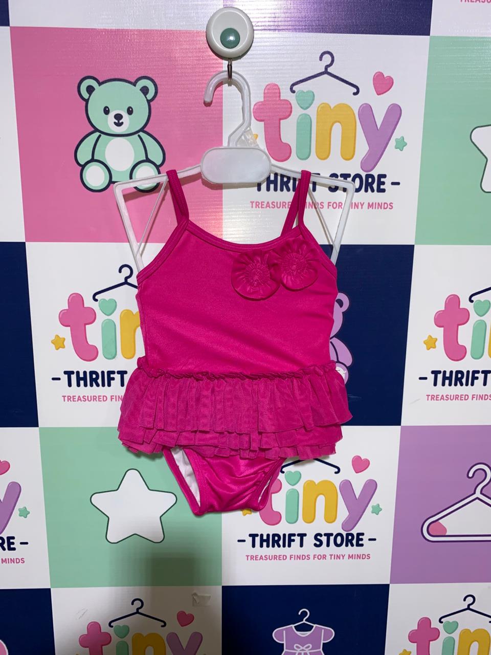 Crazy 8 Baby Girls Hot Pink Tutu Swimsuit - Size 6-12 Months (0.5 to 1 Year) - AB1