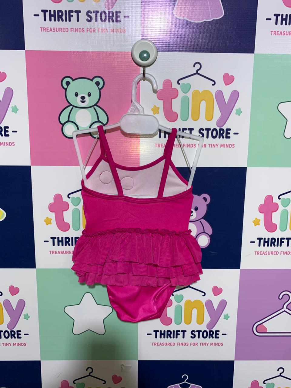 Crazy 8 Baby Girls Hot Pink Tutu Swimsuit - Size 6-12 Months (0.5 to 1 Year) - AB1
