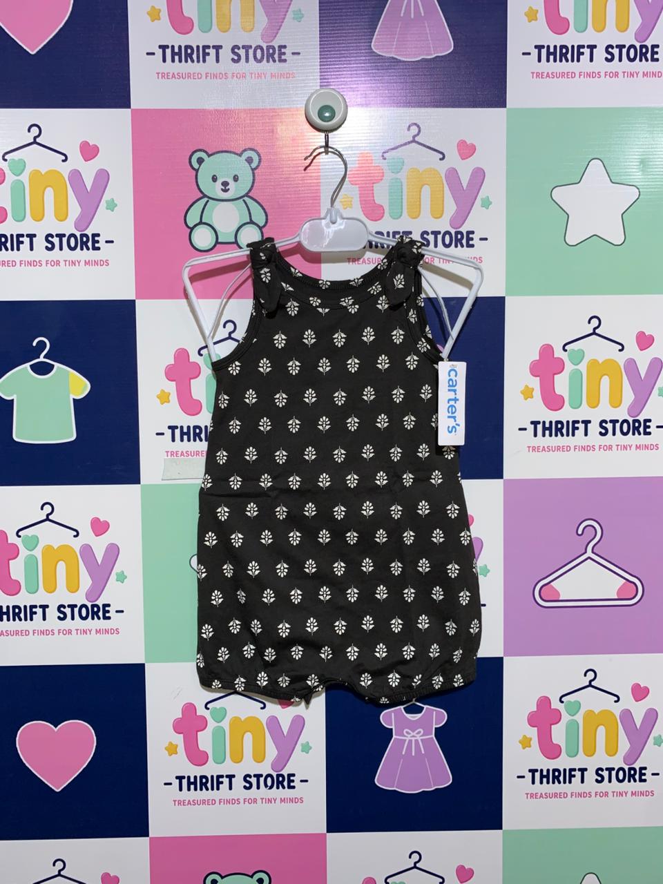 Carter's Baby Girl Floral Sleeveless Romper - Size 24M (Estimated for 2 Years Old) AB1