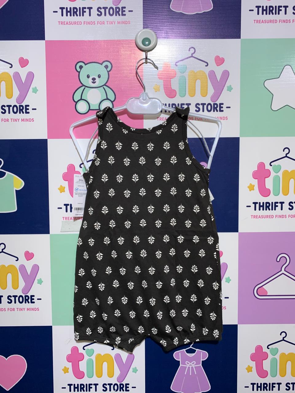 Carter's Baby Girl Floral Sleeveless Romper - Size 24M (Estimated for 2 Years Old) AB1