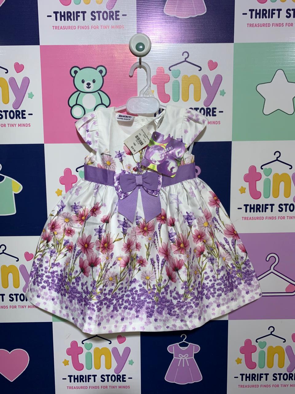 Blueberi Boulevard Infant Floral & Butterfly Dress - Size 18M (Fits 1.5 Years Old) AB1
