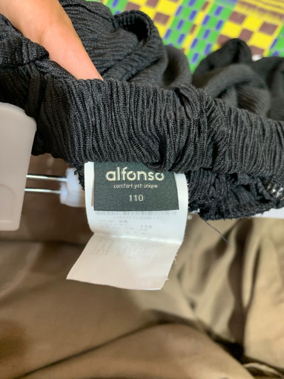 Alfonso Toddler Girls Black Textured Comfort Joggers (Estimated Age 4-5 Years) AB1