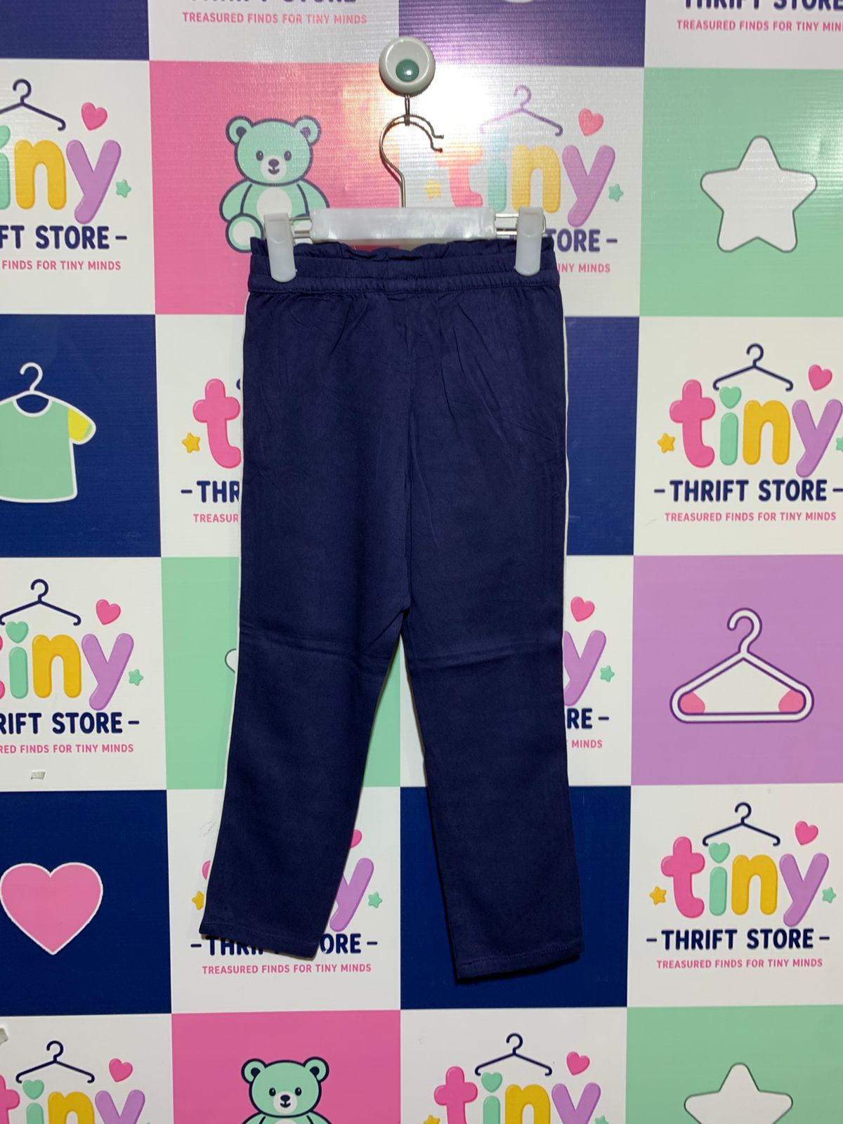 H&M Kids Navy Blue Sporty Side-Stripe Trousers - Size 3-4 Years (EUR 104) AB1