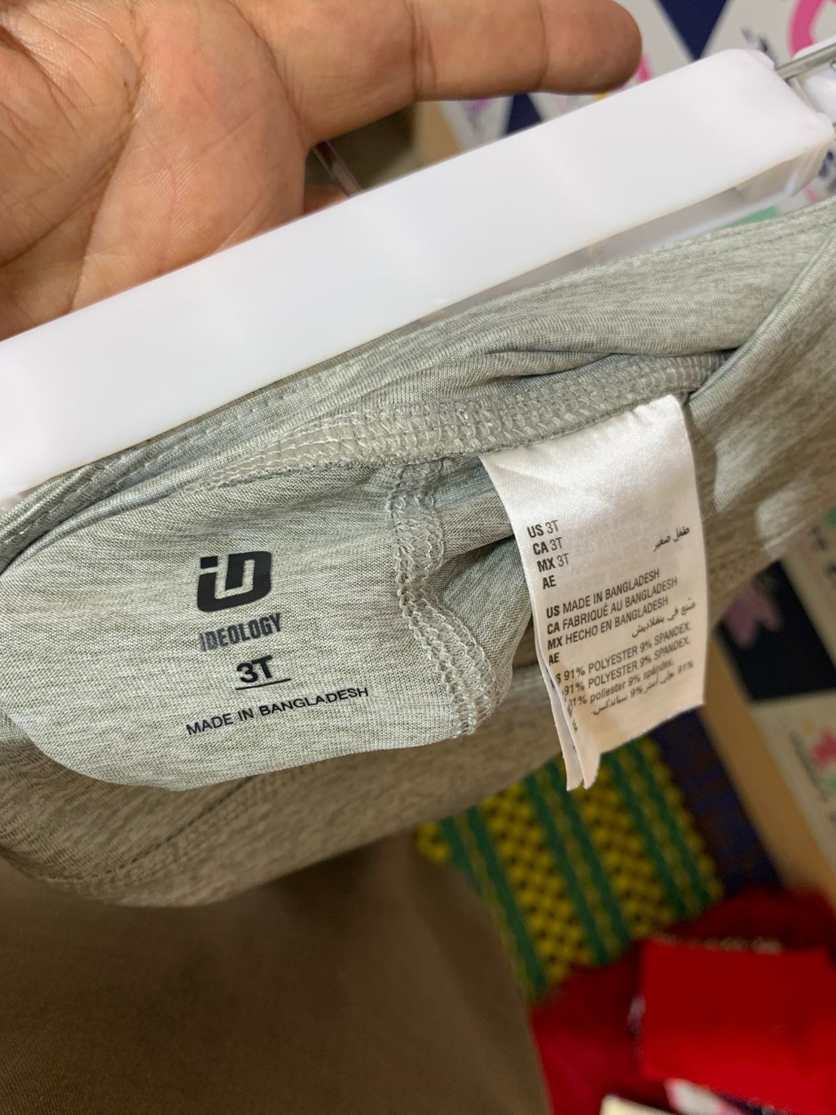 Ideology Kids Heather Grey Active Performance Leggings - Size 3T AB1