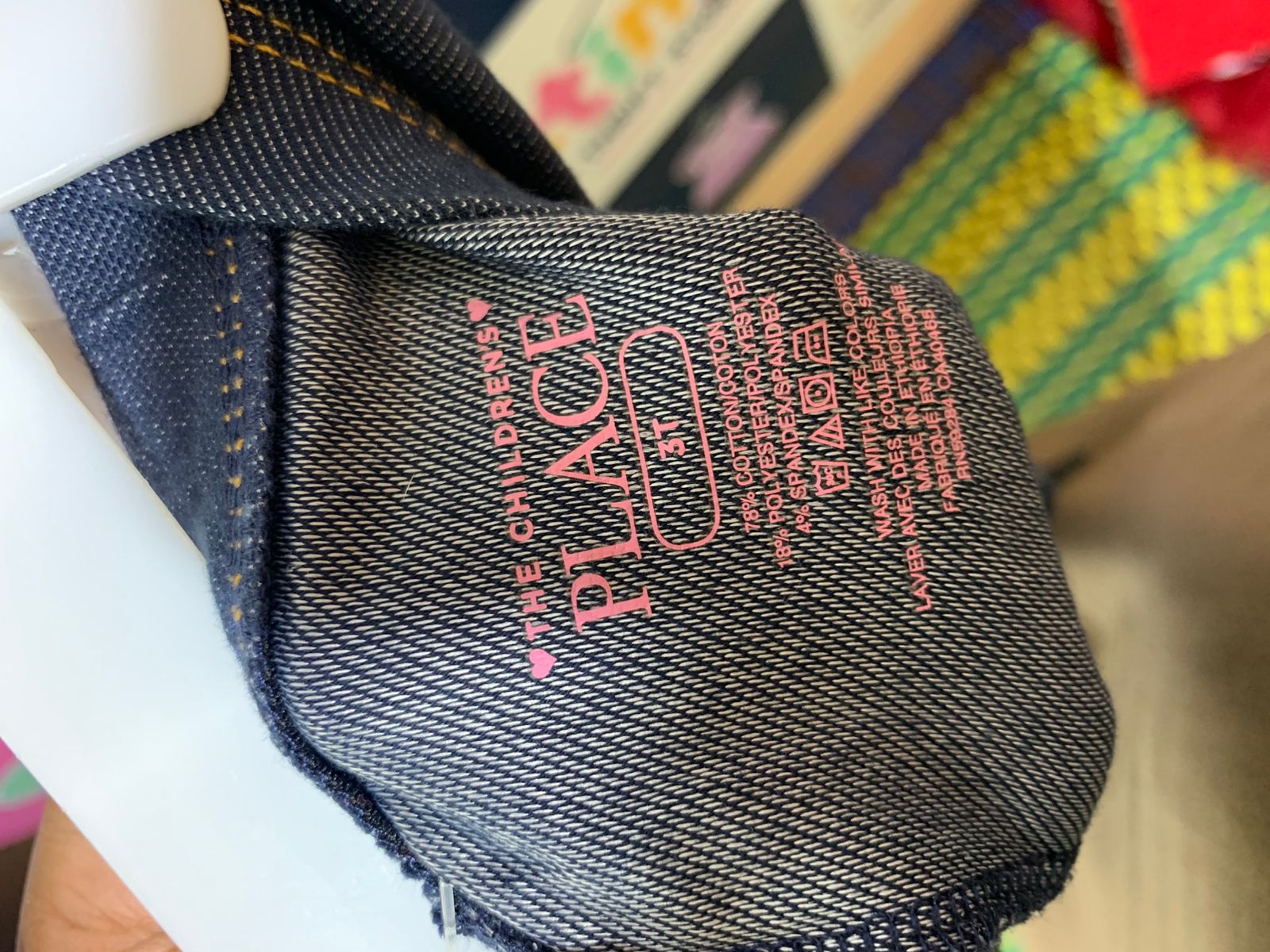 The Children's Place Toddler Girls Dark Wash Denim Jeggings - Size 3T AB1