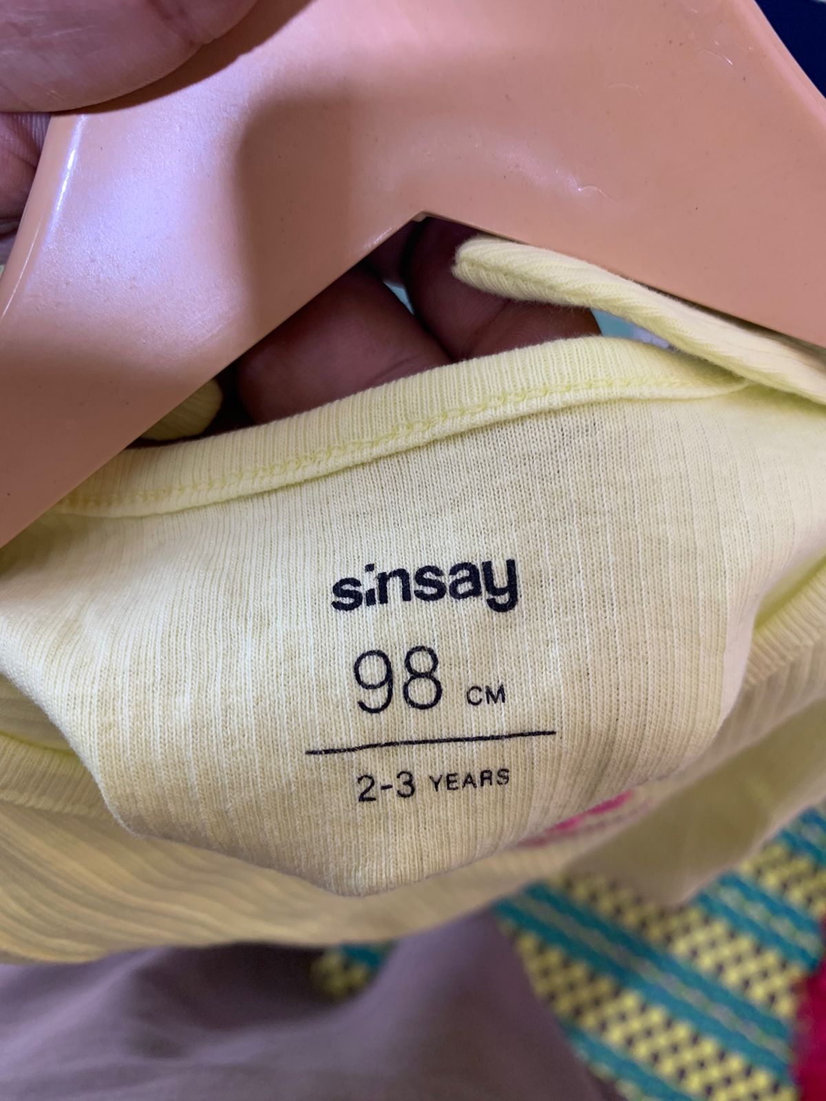 Sinsay Toddler Girls Tropical Ribbed Tank Top - Size 2-3 Years AB1
