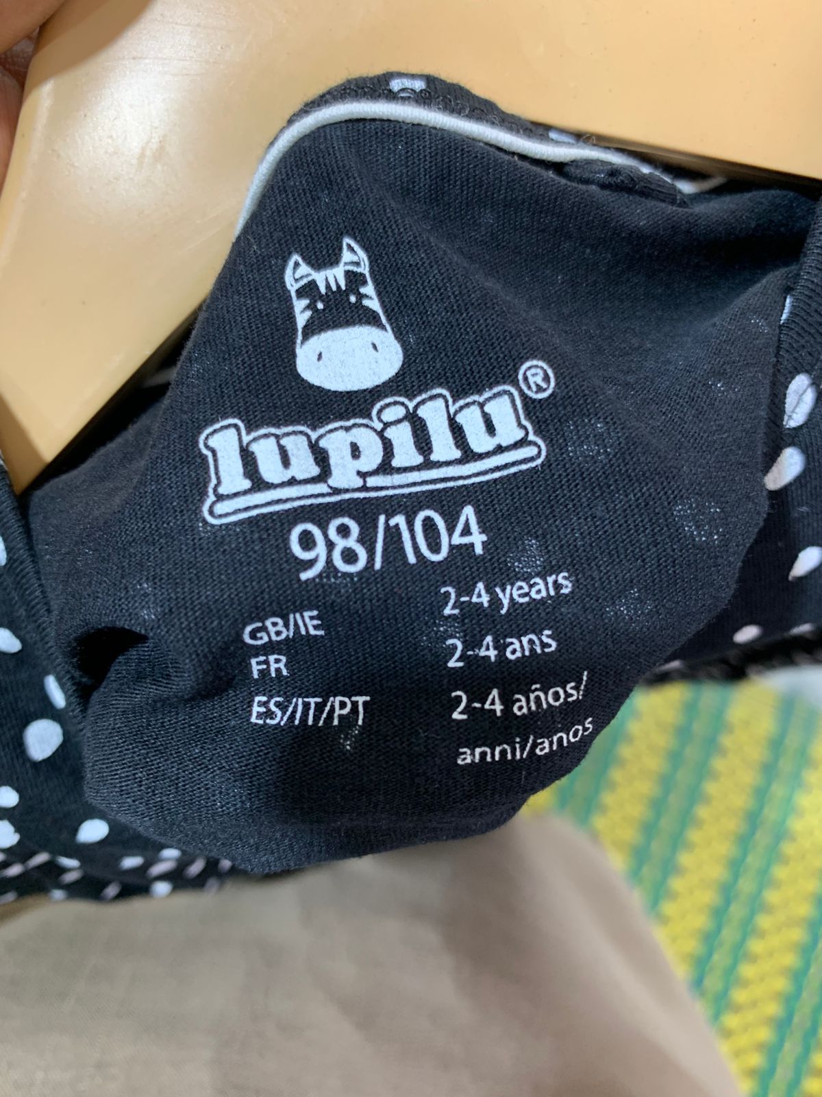 Lupilu Toddler Girls Zebra Polka Dot T-Shirt - Size 2-4 Years AB1