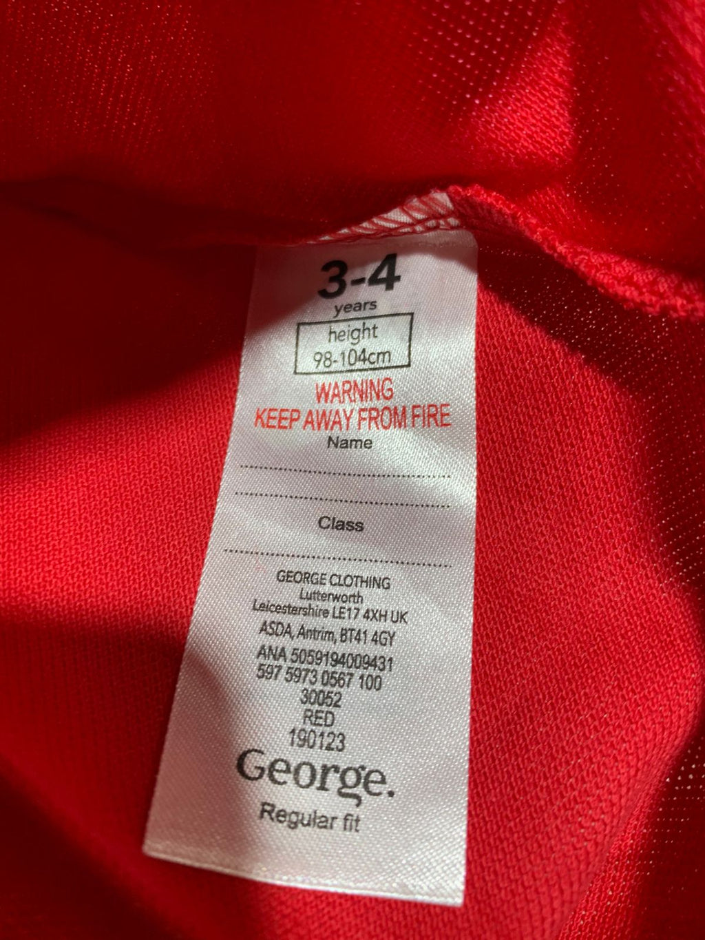 George Toddler Girls Scalloped Collar Polo Shirt - Size 3-4 Years AB1