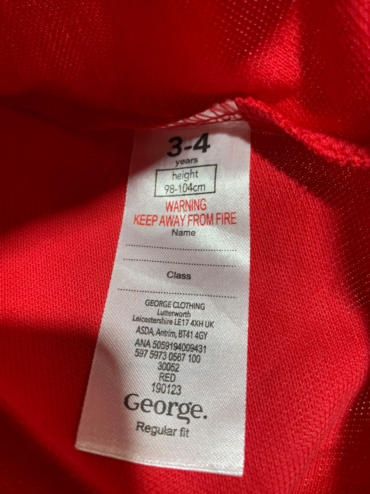 George Toddler Girls Scalloped Collar Polo Shirt - Size 3-4 Years AB1