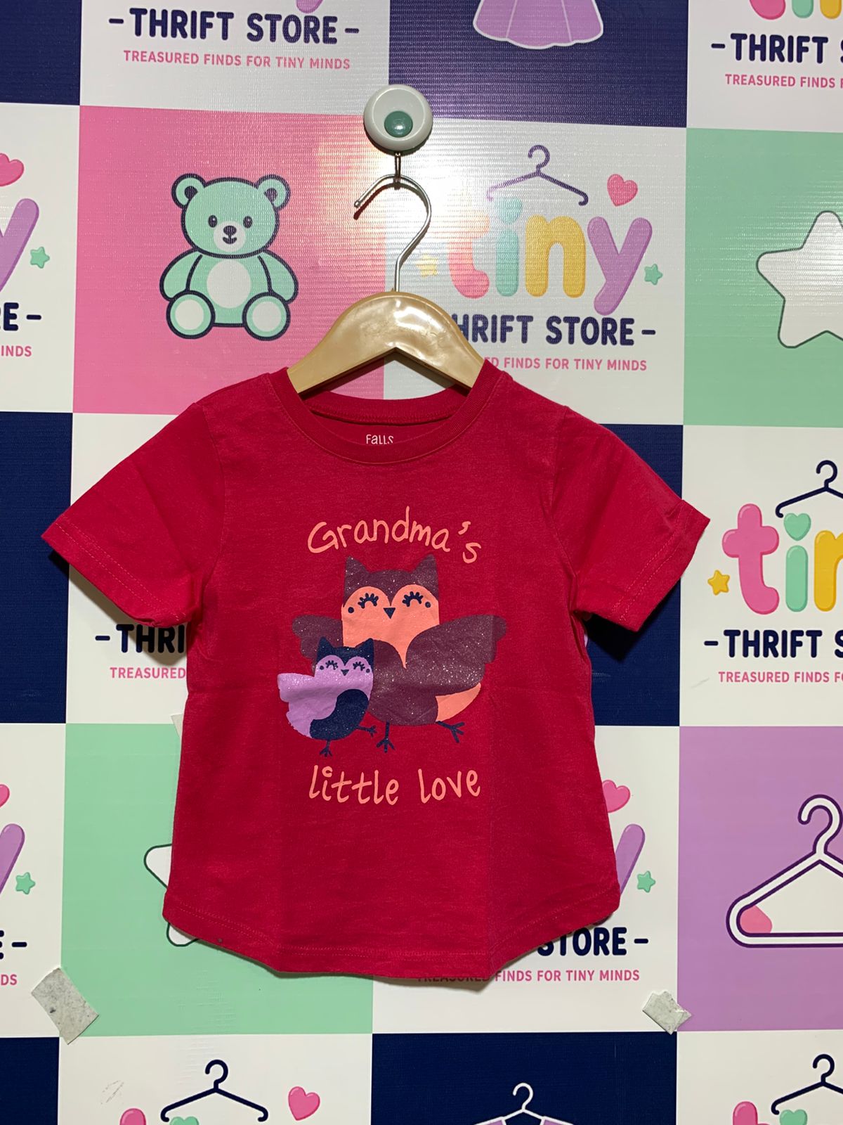 Falls Creek Kids Toddler Girls "Grandma's Little Love" T-Shirt - Size 4T AB1
