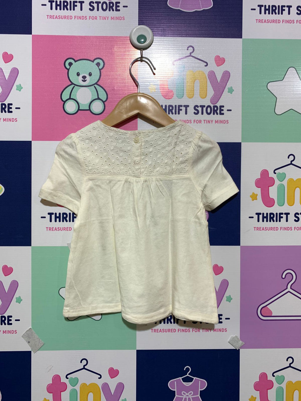 babyGap Toddler Girls Eyelet Embroidered Top - Size 4 Years AB1