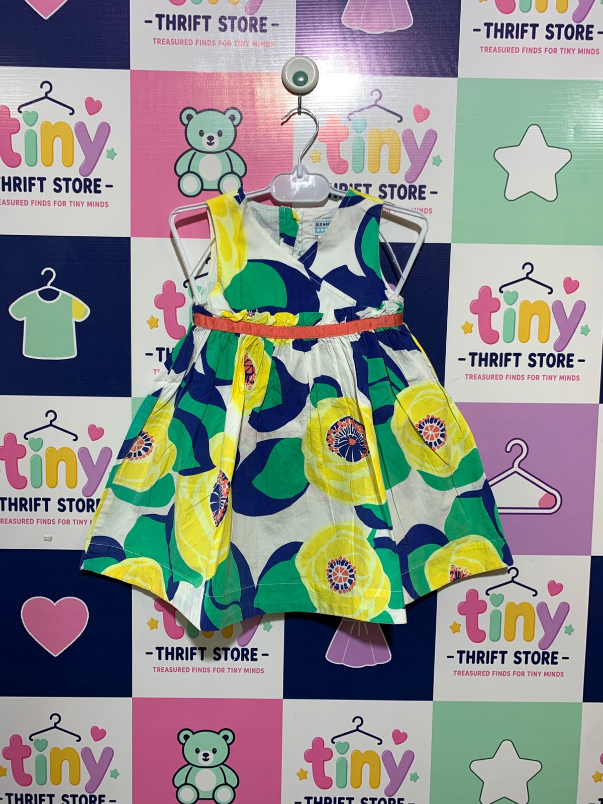 Old Navy Toddler Girls Floral Sleeveless Fit & Flare Dress - Size 3T AB1