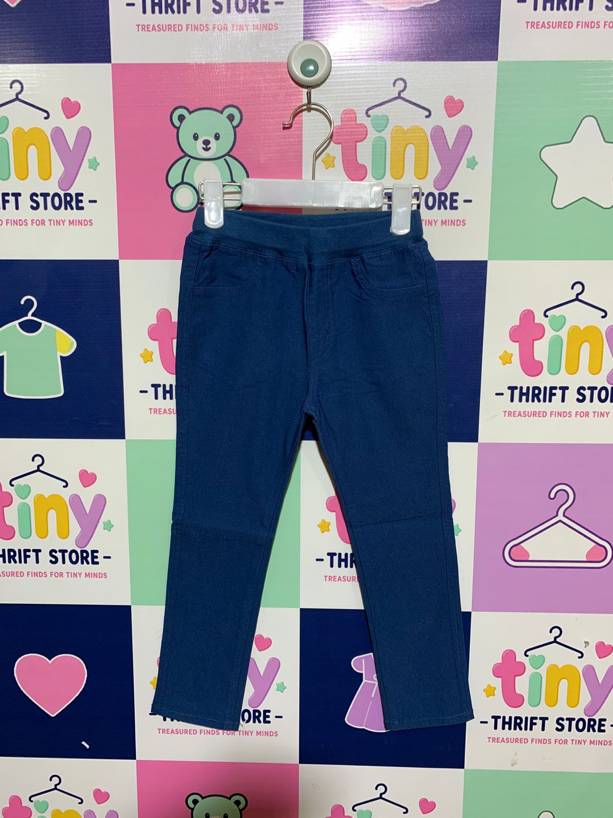 Kids' Ocean Blue Stretch Twill Comfort Trousers - Size 4-5 Years AB1